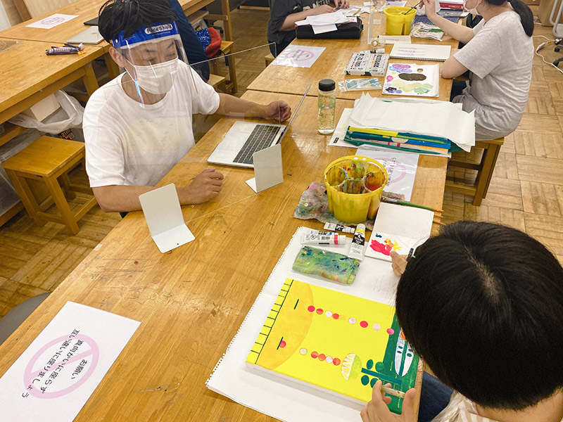 ビジュアルデザイン科　授業イラストレーション