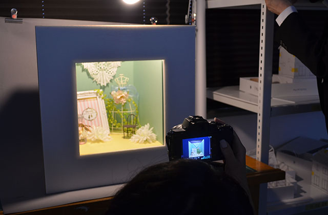 スペースデザイン科「ウィンドウディスプレイ」の制作風景