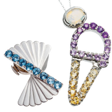 連座ジュエリー（ネックレス・ブローチ）