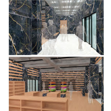 ●授業名：CG B ●課題名：内観CGパース