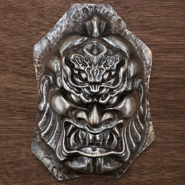 水谷 蓮央人　「銅打出し面『しかみ金剛』」