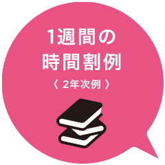 一週間の時間割　ビジュアルデザイン科