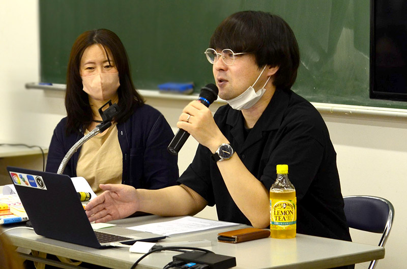 イラストレーター本田しずまる先生による特別講義の様子